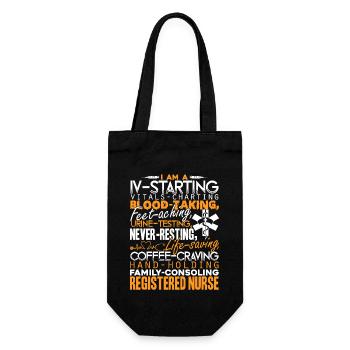 Registered Nurse I Am A Registered Nurse - Gift Bag for Bottles - black - Front