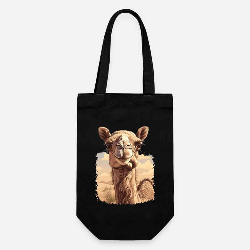 Camel Kamele Kamel - Geschenkbeutel für Flaschen - Schwarz