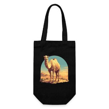 Camel Kamele Kamel - Geschenkbeutel für Flaschen - Schwarz - Vorne