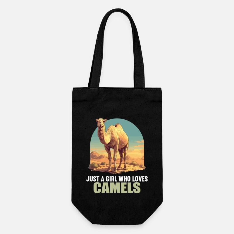 Camel Kamele Kamel - Geschenkbeutel für Flaschen - Schwarz