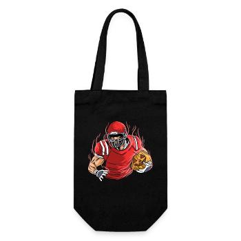 Sport Rugby Footballeur Citrouille Football - Sac à bouteille - noir - Devant
