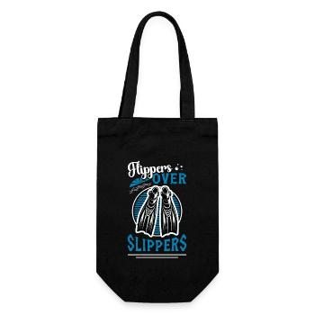 Scuba Diving Flippers Over Slippers Free Diving - Geschenkbeutel für Flaschen - Schwarz - Vorne