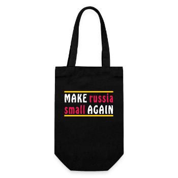 MAKE RUSSIA SMALL AGAIN - Geschenkbeutel für Flaschen - Schwarz - Vorne