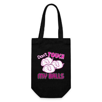 Python Don't Touch My Balls - Gift Bag for Bottles - black - Front