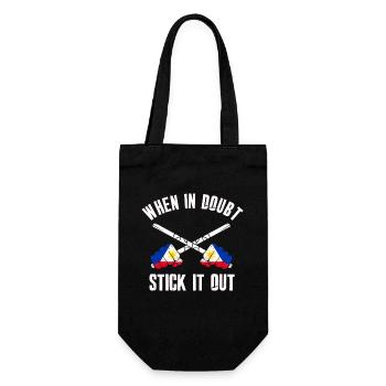 Arnis Eskrima Kali Philippinische FMA - Geschenkbeutel für Flaschen - Schwarz - Vorne