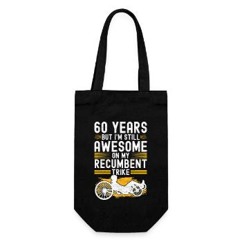 Recumbent Trike Liegetrike Liegedreirad - Gift Bag for Bottles - black - Front