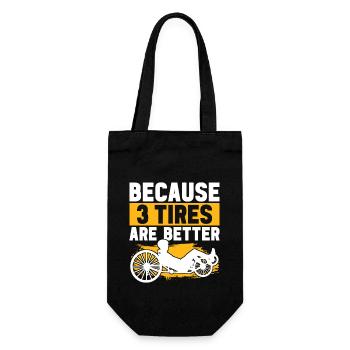 Recumbent Trike Liegetrike Liegedreirad - Gift Bag for Bottles - black - Front