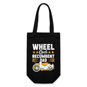 Recumbent Trike Liegetrike Liegedreirad - Gift Bag for Bottles - black - Front