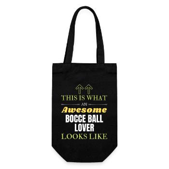 This is what an awesome Bocce ball lover looks lik - Gift Bag for Bottles - black - Front