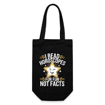 Astrology Skeptic: Critical Thinking - Gift Bag for Bottles - black - Front