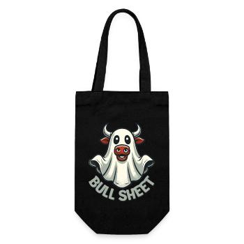 Cow Ghosts Fun Cartoon Bull Sheet - Sac à bouteille - noir - Devant