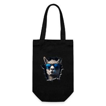 Funny Alpaca Alpaca Lover Cute Zoo Animals - Gift Bag for Bottles - black - Front