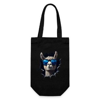 Funny Alpaca Alpaca Lover Cute Zoo Animals - Gift Bag for Bottles - black - Front