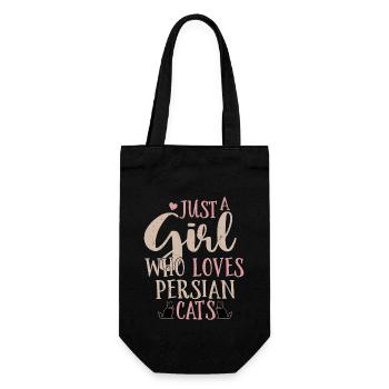 Juste Une Fille Qui Aime Les Chats Persans Mère Chaton C - Sac à bouteille - noir - Devant