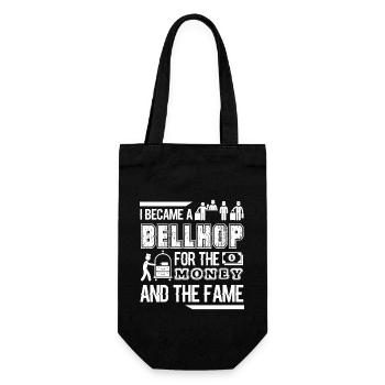 Became Bellhop For Money - Gift Bag for Bottles - black - Front
