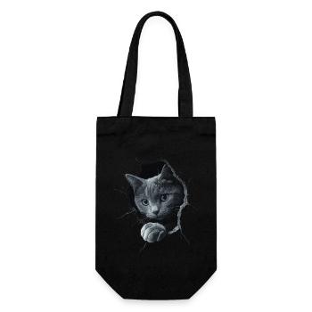 Funny Cats Cat Owner Cute Cat Pet - Gift Bag for Bottles - black - Front