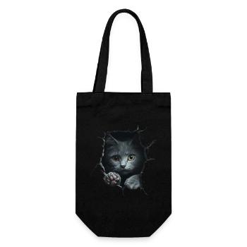 Funny Cats Cat Owner Cute Cat Pet - Gift Bag for Bottles - black - Front