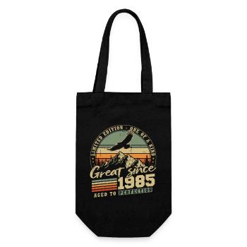1985 Vintage Vintage Cadeau d’anniversaire Rétro - Sac à bouteille - noir - Devant