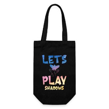 Let's Play Shadows Shadow Puppetry - Geschenkbeutel für Flaschen - Schwarz - Vorne