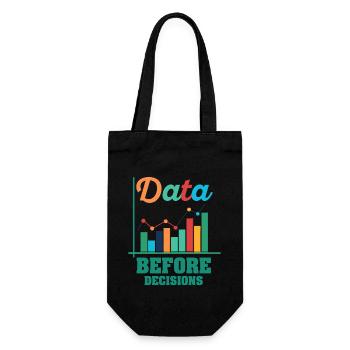 Data Or It Didn't Happen For Student - Gift Bag for Bottles - black - Front