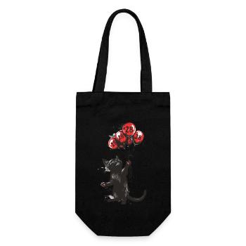 28 Jahre Geschenk 28. Geburtstag Katze - Geschenkbeutel für Flaschen - Schwarz - Vorne