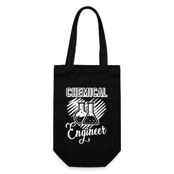 Chemical Engineer Chemical Engineer Heart - Gift Bag for Bottles - black - Front