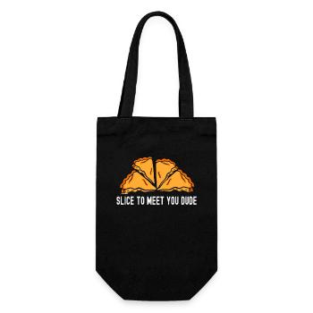 Slice To Meet You Dude Patissier Baking - Gift Bag for Bottles - black - Front