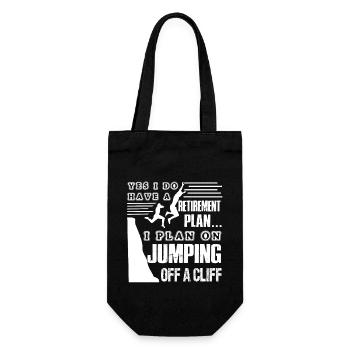 Cliff Diving Retirement Plan On Cliff Diving - Gift Bag for Bottles - black - Front