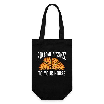 Add Some Pizza-zz To Your House Pizza - Gift Bag for Bottles - black - Front