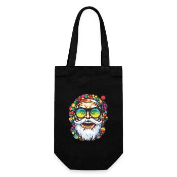 Père Noël Noël coloré Père Noël - Sac à bouteille - noir - Devant