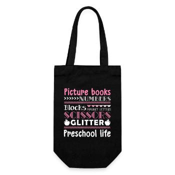 Preschool Teacher Preschool Life - Gift Bag for Bottles - black - Front