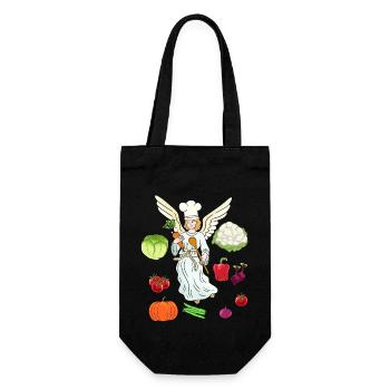 Heavenly Cuisine Hosts Cooking Chefs Chef - Gift Bag for Bottles - black - Front