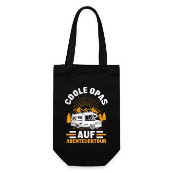 Opi COOLE OPAS AUF ABENTEUERTOUR Lustiges - Geschenkbeutel für Flaschen - Schwarz - Vorne