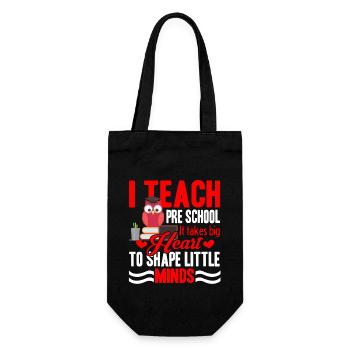 Preschool Teacher I Teach Preschool - Gift Bag for Bottles - black - Front