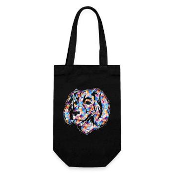 Boykin Spaniel Dog Geometric - Gift Bag for Bottles - black - Front