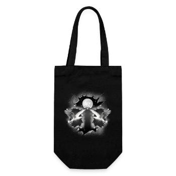 Seagull mystical maritime seagulls - Gift Bag for Bottles - black - Front