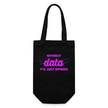 Data Or It Didn't Happen For Student - Gift Bag for Bottles - black - Front