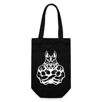 Dog Strong Fitness - Gift Bag for Bottles - black - Front