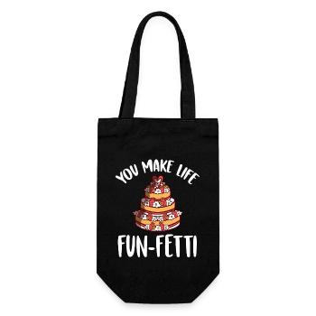 Confectioner You Make Fun-fetti Patissier Baking - Gift Bag for Bottles - black - Front
