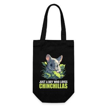 Chinchillas Chinchilla - Gift Bag for Bottles - black - Front