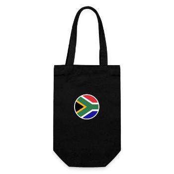 South Africa South African Flag South Africa - Gift Bag for Bottles - black - Front