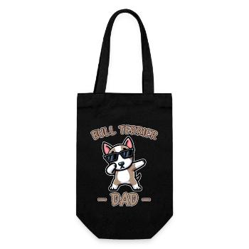 Bull Terrier Saying Funny Bull Terrier Gift - Gift Bag for Bottles - black - Front