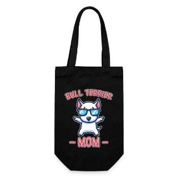 Bull Terrier Saying Funny Bull Terrier Gift - Gift Bag for Bottles - black - Front
