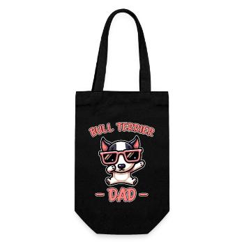 Bull Terrier Saying Funny Bull Terrier Gift - Gift Bag for Bottles - black - Front