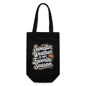 Winter Cozy Culture Warm Blankets Hot Cocoa - Gift Bag for Bottles - black - Front