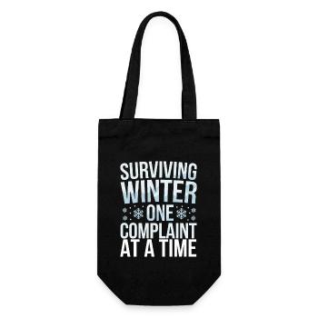 Hiver--froid-plaintes - Sac à bouteille - noir - Devant