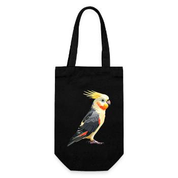 Cockatiel Nymphensittiche Nymphensittich - Gift Bag for Bottles - black - Front