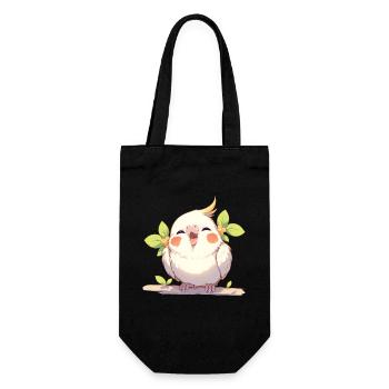 Cockatiel Nymphensittiche Nymphensittich - Geschenkbeutel für Flaschen - Schwarz - Vorne