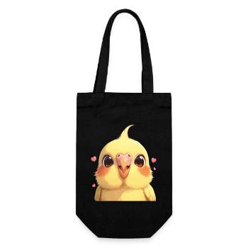 Cockatiel Nymphensittiche Nymphensittich - Gift Bag for Bottles - black - Front