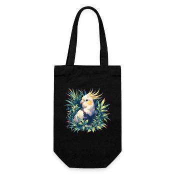Cockatiel Nymphensittiche Nymphensittich - Gift Bag for Bottles - black - Front